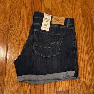 Signature by Levi Strauss Dark Blue Jean Shorts
